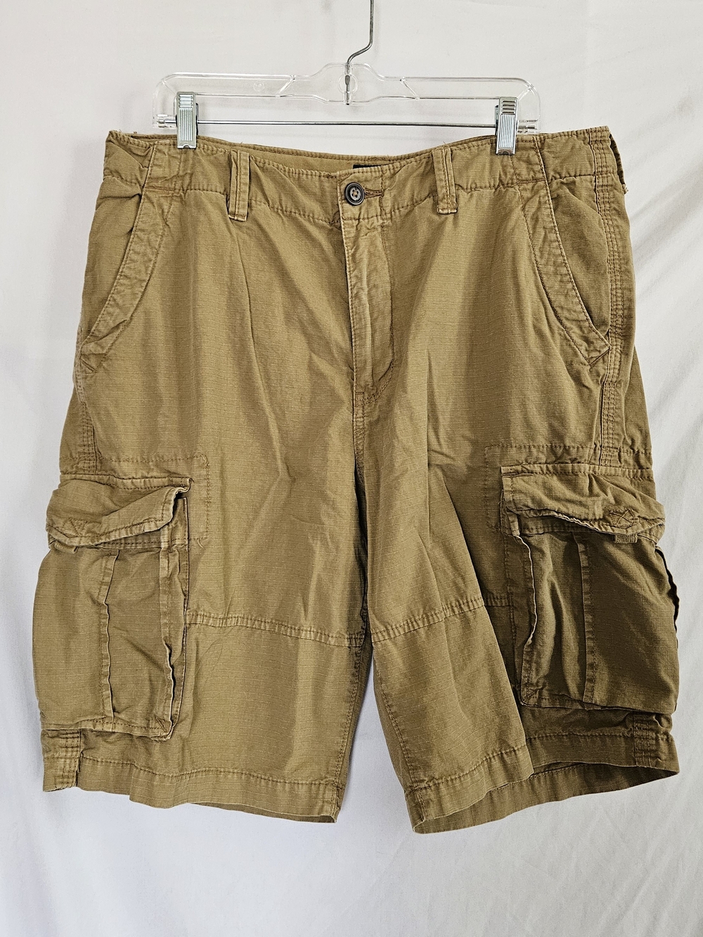 American Eagle Longboard Mens 36 Khaki Cargo Shorts Grunge Rugged Y2K 90s
